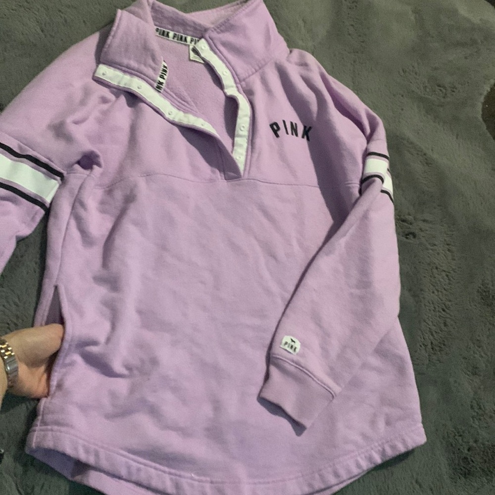 Victoria Secret Pink half snap sweatshirt
